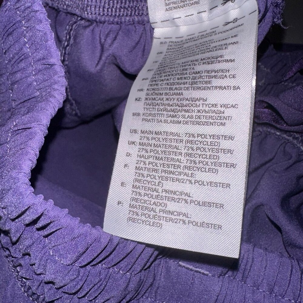 Adidas Aeroready Lot of 2 Athletic Pull On Shorts Purple Gray Womens Small - Picture 8 of 13